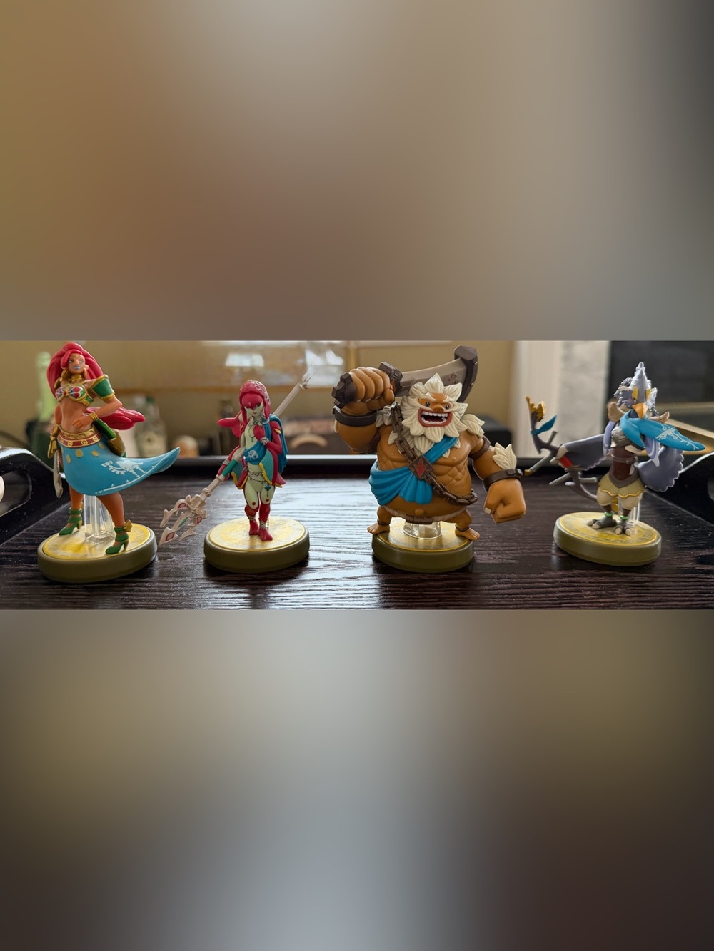 Nintendo Zelda Breath of the Wild Champions Amiibo Set Mipha Daruk Revali Urbosa